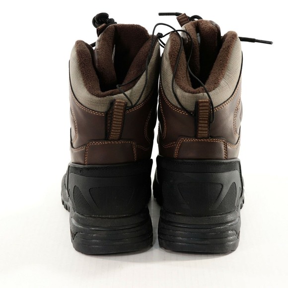 Weatherproof Mens Clint Winter Boots 10 M Brown Memory Foam -20 Rated Hiking NEW - Picture 5 of 8